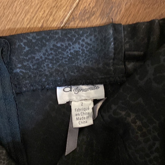 Black print mini strapless dress - Picture 4 of 4